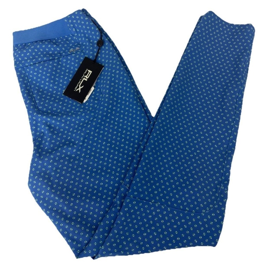 RLX Polo Ralph Lauren Women's Eagle Nylon Stretch Print Golf Pants Size 8 New